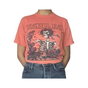 Grateful Dead Bertha Roses Licensed Concert Tour Band Merch T-Shirt